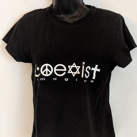 Anvil Tops - Coexist Imagine vintage T Shirt Anvil Tops - Coexist Imagine vintage T Shirt